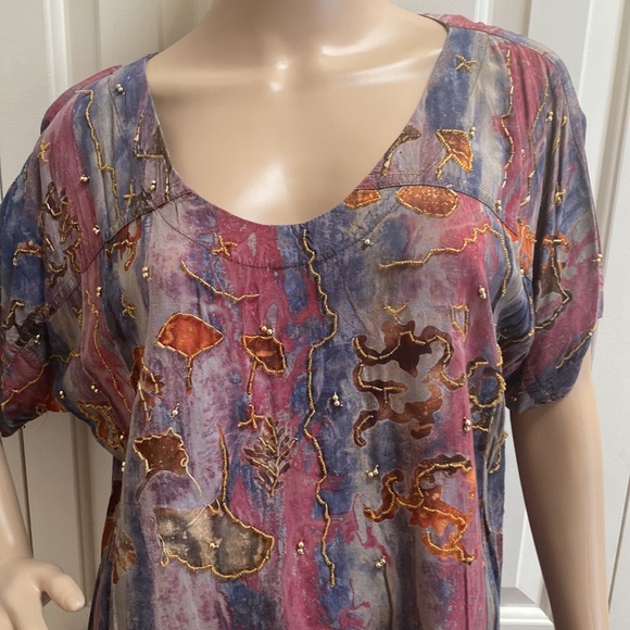 Ana Mori Outfit. Womens OSFM. Beads and stitching. So pretty. - Picture 3 of 14